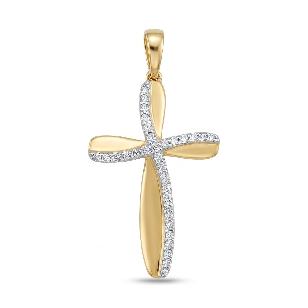 18KT Yellow Gold 0.17 Carat Round Diamond Ring | Titali Design PD64420