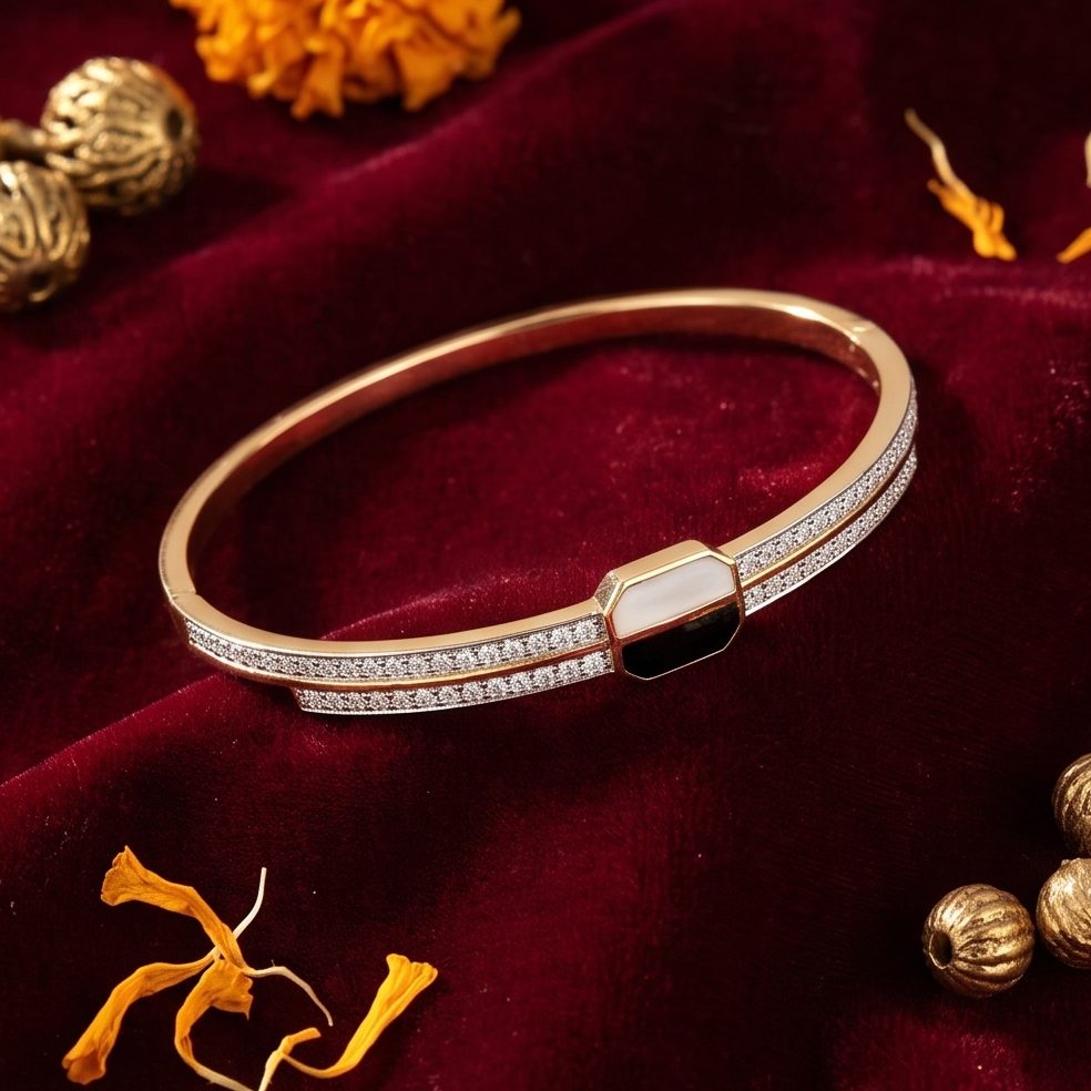 18KT Yellow Gold 0.49 Carat Round Diamond Bracelet | Titali Design BR10657