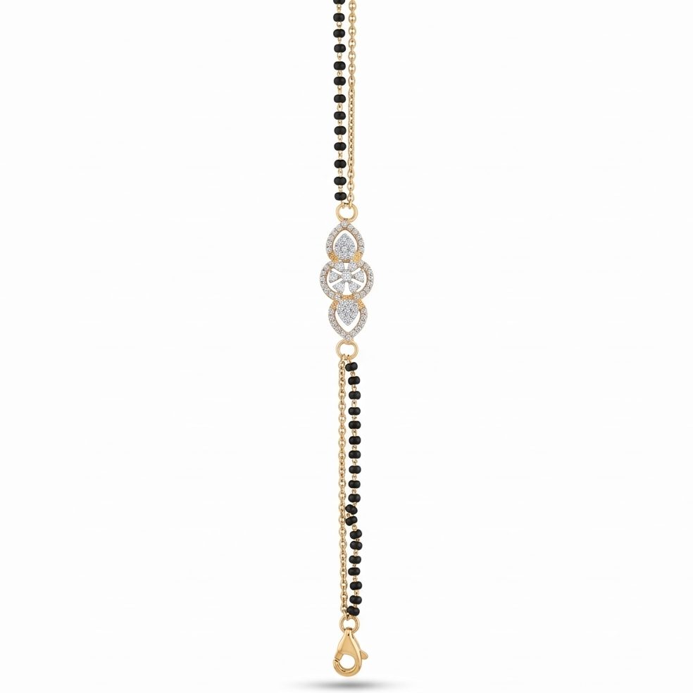 18KT Yellow Gold 0.66 Carat Round Diamond Bracelet | Titali Design BC-675