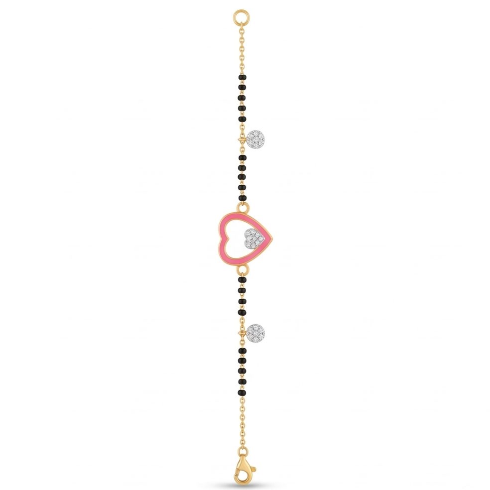 18KT Yellow Gold 0.29 Carat Round Diamond Bracelet | Titali Design BR10631