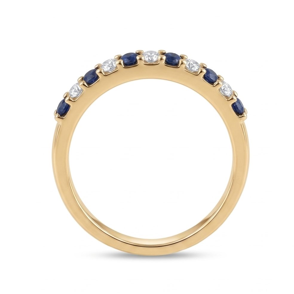 18KT Yellow Gold 0.3 Carat Round Diamond Ring | Titali Design INLRCSD7