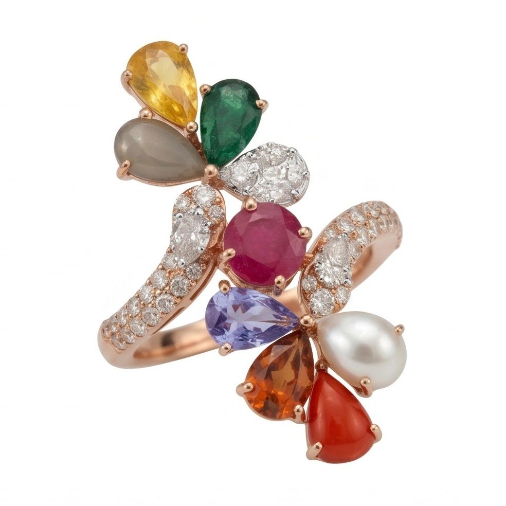 18KT Rose Gold 0.63 Carat Round Diamond Ring | Titali Design D3713R6